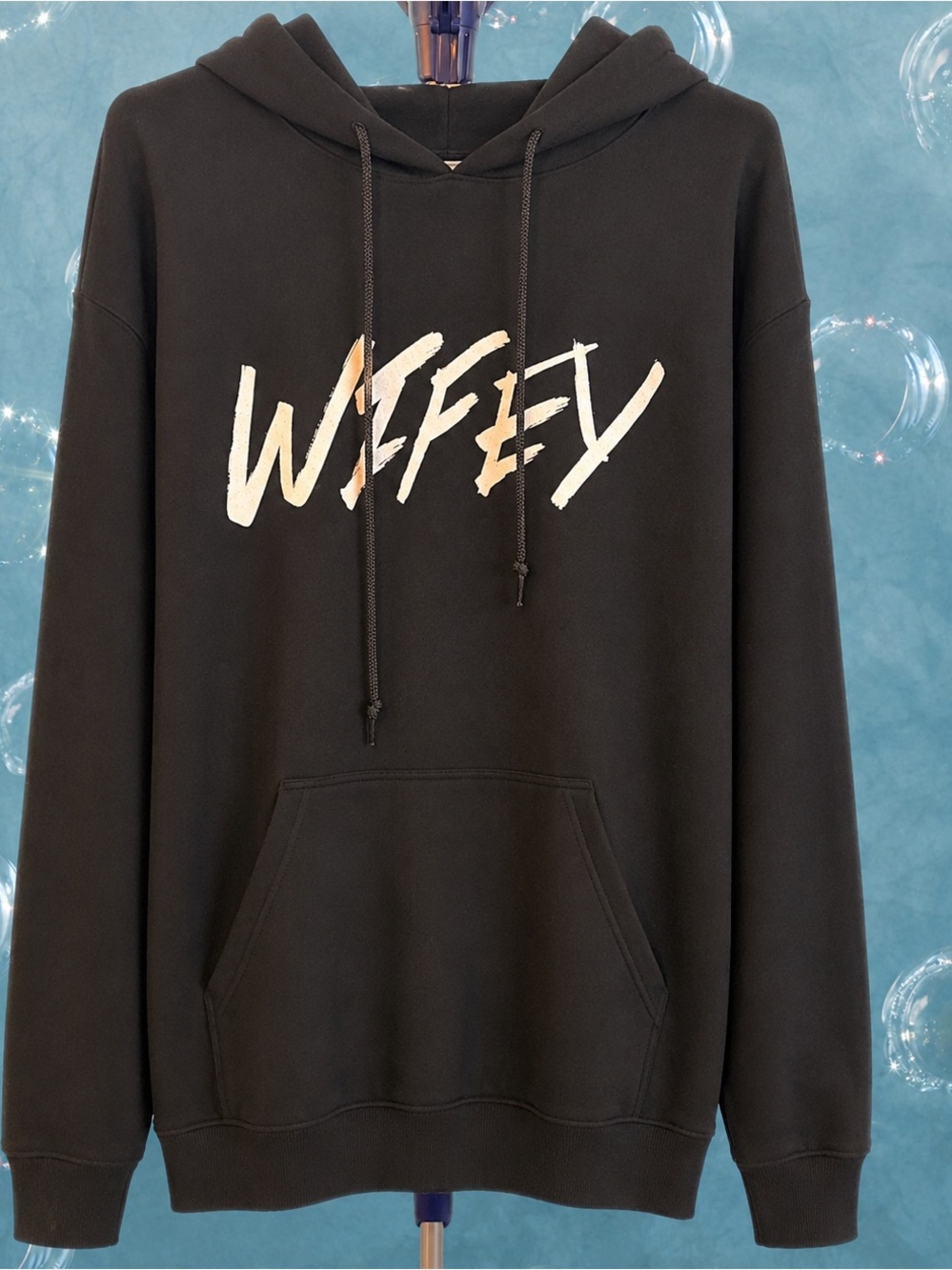 Wifey Black Pullover Hoodie